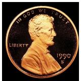 1990-s Proof Lincoln Cent 1c Grades GEM++ Proof De