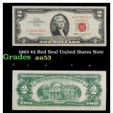 1963 $2 Red Seal United States Note Grades Select