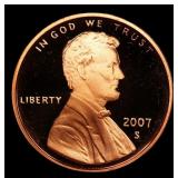2007-s Proof Lincoln Cent 1c Grades GEM++ Proof De