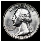 1776-1976-p Washington Quarter 25c Grades GEM+ Unc