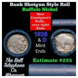 Buffalo Nickel Shotgun Roll in Old Bank Style 