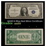 1935D $1 Blue Seal Silver Certificate Grades Choic