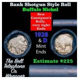 Buffalo Nickel Shotgun Roll in Old Bank Style 