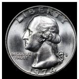 1974-d Washington Quarter 25c Grades GEM+ Unc