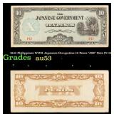 1942 Philippines WWII Japanese Occupation 10 Pesos