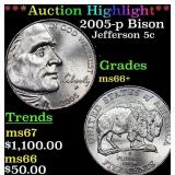 ***Auction Highlight*** 2005-p Bison Jefferson Nic