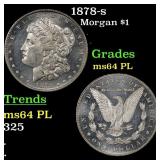 1878-s Morgan Dollar $1 Grades Choice Unc PL