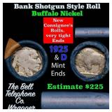 Buffalo Nickel Shotgun Roll in Old Bank Style 