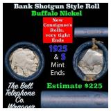 Buffalo Nickel Shotgun Roll in Old Bank Style 