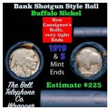 Buffalo Nickel Shotgun Roll in Old Bank Style 