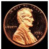 1985-s Proof Lincoln Cent 1c Grades GEM++ Proof De