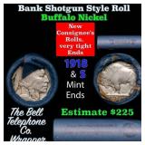 Buffalo Nickel Shotgun Roll in Old Bank Style 