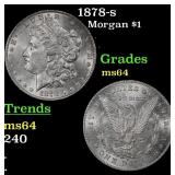 1878-s Morgan Dollar $1 Grades Choice Unc