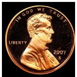2007-s Proof Lincoln Cent 1c Grades GEM++ Proof De