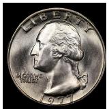 1977-p Washington Quarter 25c Grades GEM++ Unc