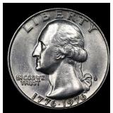 1976-d Washington Quarter 25c Grades GEM Unc