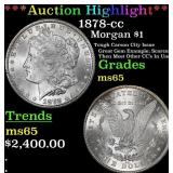 1878-cc Morgan Dollar $1 ms65 SEGS