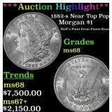 1882-s Morgan Dollar Near Top Pop! $1 ms68 SEGS