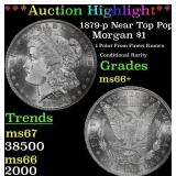 1879-p Morgan Dollar Near Top Pop! $1 ms66+ SEGS