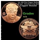 1oz .999 Fine Copper Bullion Round - Donald Trump