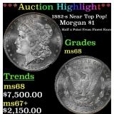 1882-s Morgan Dollar Near Top Pop! $1 ms68 SEGS