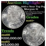 1880-o Morgan Dollar Near Top Pop! $1 ms65+ SEGS