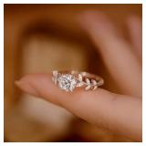 0.5 Carat Moissanite Diamond Engagement Ring - Wom
