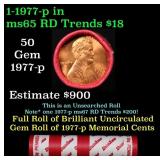 BU Shotgun Lincoln 1c roll, 1977-p 50 pcs Dunbar W