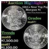 1882-s Morgan Dollar Near Top Pop! $1 ms67+ SEGS
