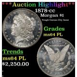1878-cc Morgan Dollar $1 ms64 PL SEGS