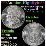 1882-s Morgan Dollar Near Top Pop! $1 ms68 SEGS