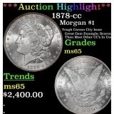 1878-cc Morgan Dollar $1 ms65 SEGS