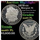 1878-cc Morgan Dollar $1 ms65 PL SEGS