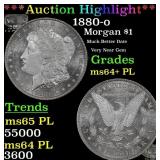 1880-o Morgan Dollar $1 ms64+ PL SEGS