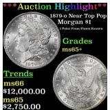 1879-o Morgan Dollar Near Top Pop! $1 ms65+ SEGS