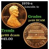 1976-s Proof Lincoln Cent 1c Grades GEM++ Proof De