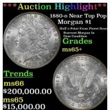 1880-o Morgan Dollar Near Top Pop! $1 ms65+ SEGS