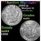 1892-p Morgan Dollar $1 ms64 SEGS