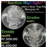 1882-s Morgan Dollar Near Top Pop! $1 ms67+ SEGS