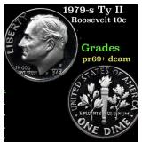 1979-s Ty II Proof Roosevelt Dime 10c Grades GEM++