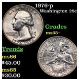 1976-p Washington Quarter 25c Grades GEM+ Unc