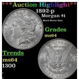 1892-p Morgan Dollar $1 ms64 SEGS
