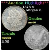 1878-s Morgan Dollar $1 ms66 SEGS