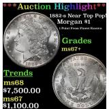 1882-s Morgan Dollar Near Top Pop! $1 ms67+ SEGS