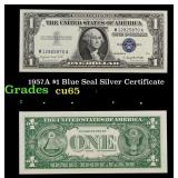 1957A $1 Blue Seal Silver Certificate Grades Gem C