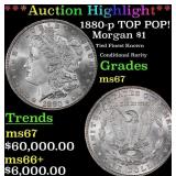 1880-p Morgan Dollar TOP POP! $1 ms67 SEGS