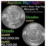 1879-o Morgan Dollar Near Top Pop! $1 ms65+ SEGS