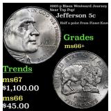 2005-p Bison Jefferson Nickel Westward Journey Nea