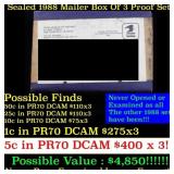 Original sealed box of 3x 1988 United States Mint