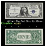 1957A $1 Blue Seal Silver Certificate Grades Gem C